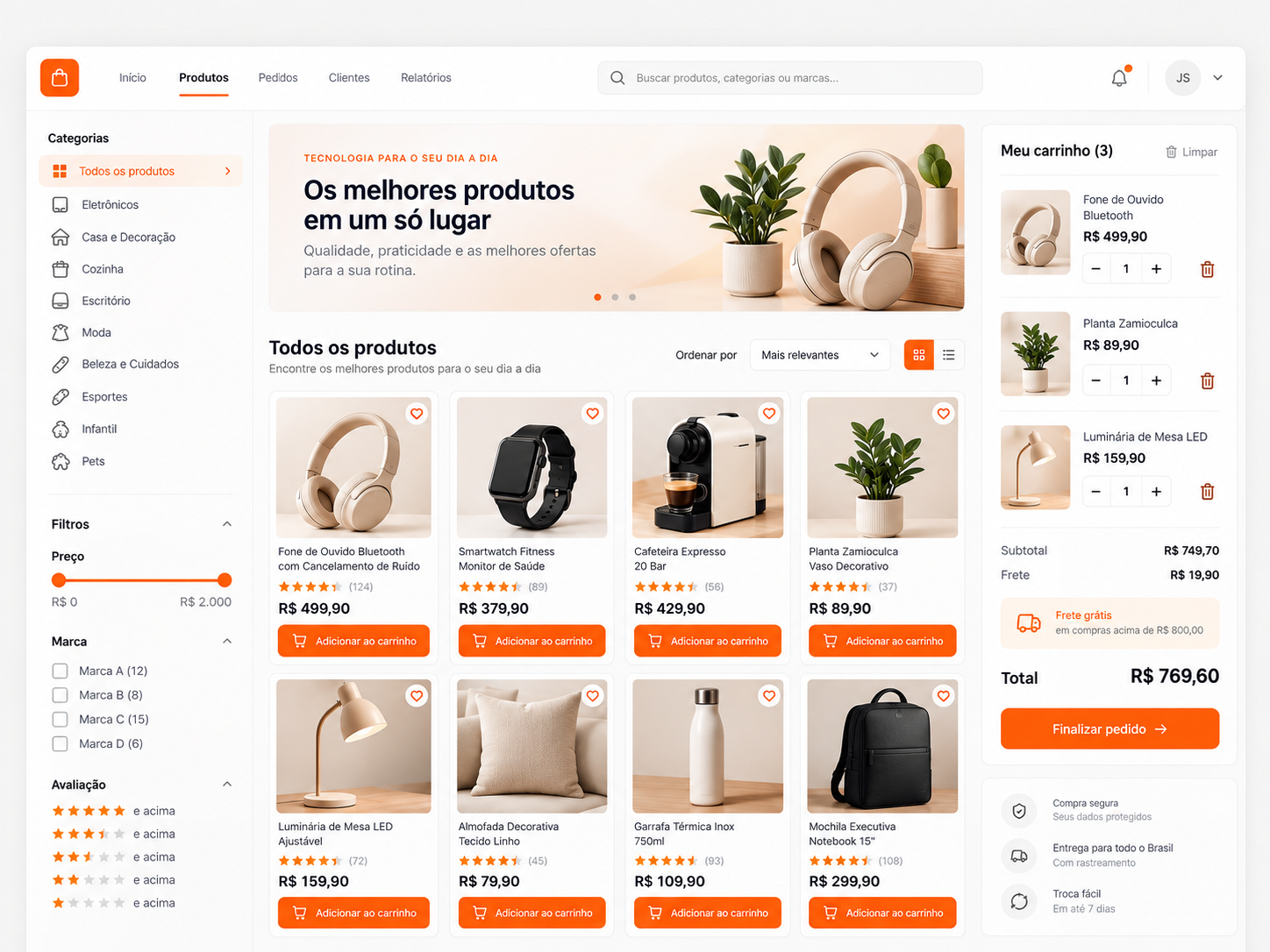 Catálogos & pedidos